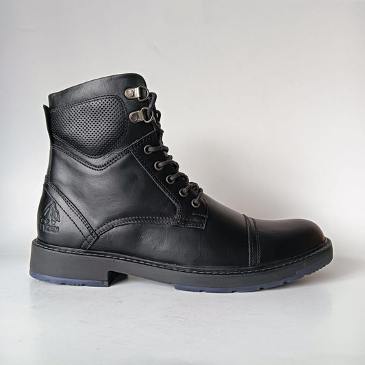 Bota Nathan de Cuero Negro para Hombre®