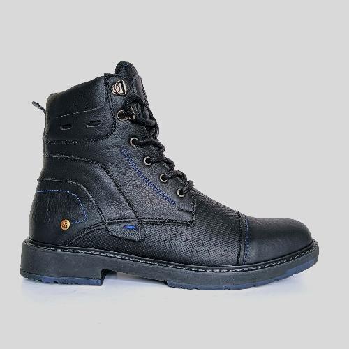 Bota Oliver Negro de Cuero para Hombre®